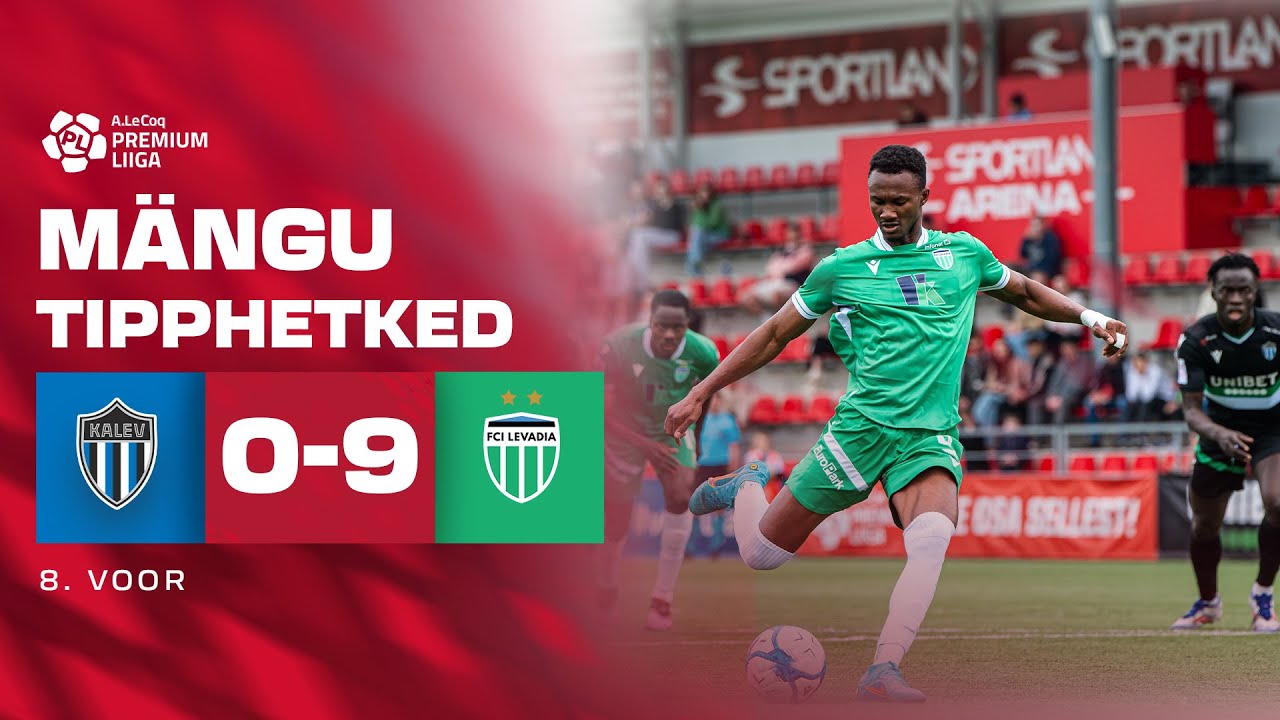 JK Tallinna Kalev - Tallinna FCI Levadia I 0:9 I A. Le Coq Premium liiga 8. voor I 2025