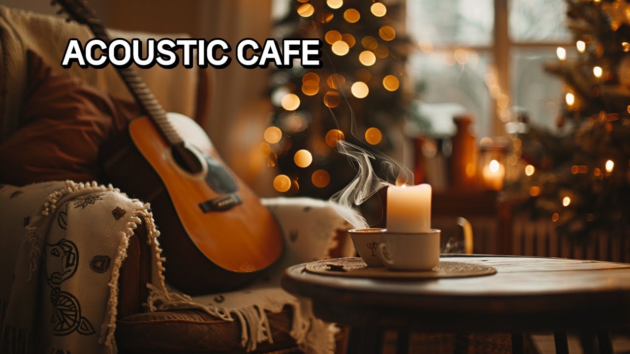 Winter Luxury Café Acoustic ❄️ Warm Fingerstyle Guitar & Piano for Calm Focus
