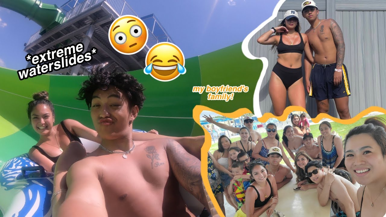JEOrnal📀 АКВАПАРК с семьей моего парня 🤪💛*экстремальные водные горки!*