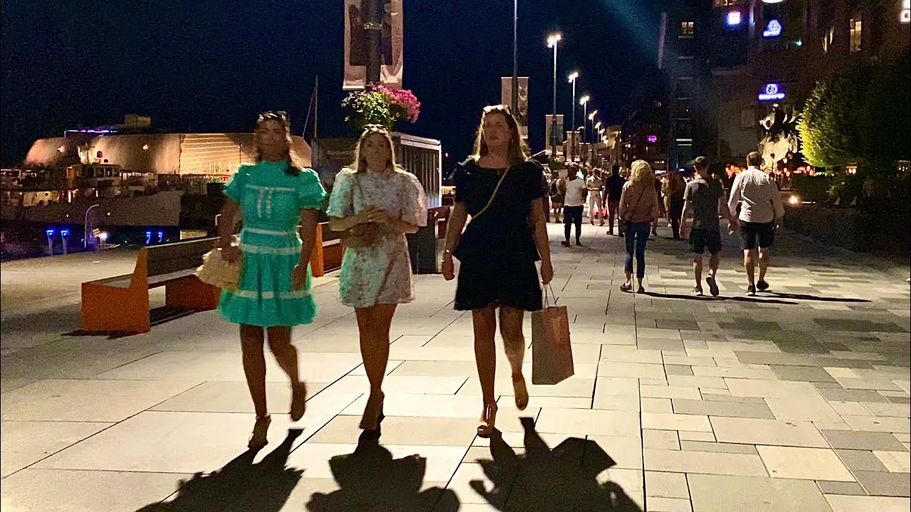 NIGHTLIFE OSLO SUMMER 🔥🔥 Aker brygge July 2021 by oslo elsa67