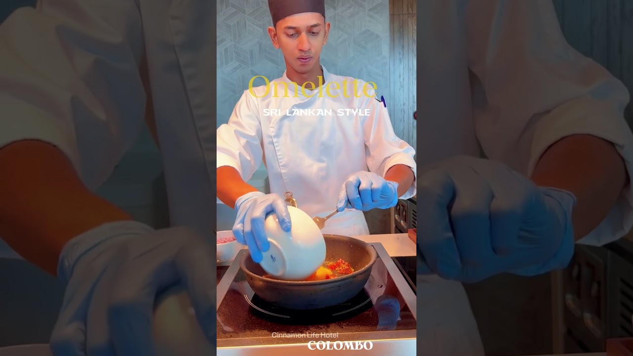 Amazing Sri Lankan Omelette by Young Chef 🇱🇰 | Cinnamon Life Hotel Colombo