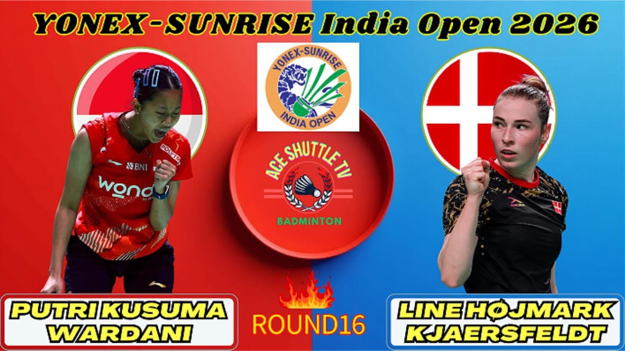 Putri Kusuma Wardani vs Line Kjaersfeldt | Round 16 India Open 2026 | Badminton Highlights