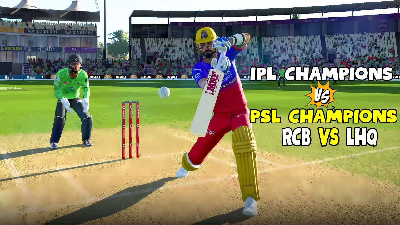 🔥🤯IPL CHAMPIONS vs PSL CHAMPIONS - RCB vs LHQ | BATTLE OF WINNERS | IPL vs PSL - Cricket 24