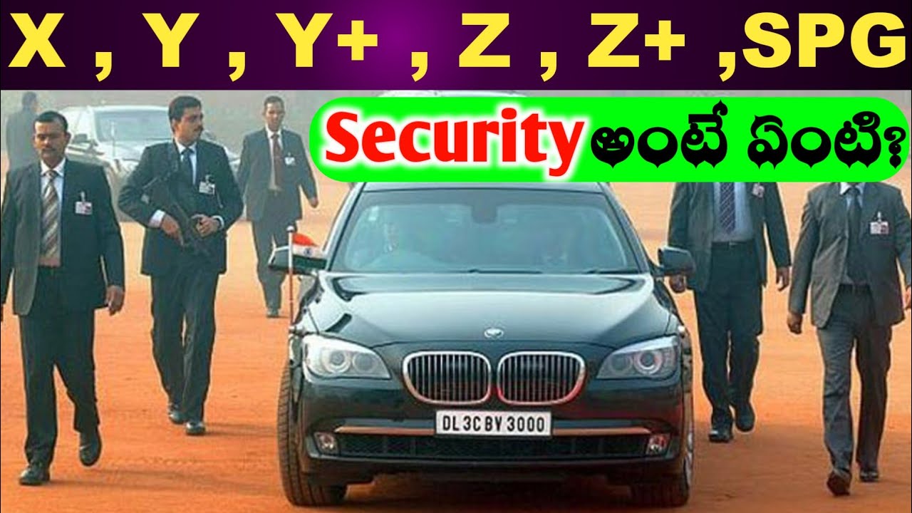 What Is SPG,Z+,Z,Y+,Y,X Security In India Telugu Explained | Types Of VIP Security In India