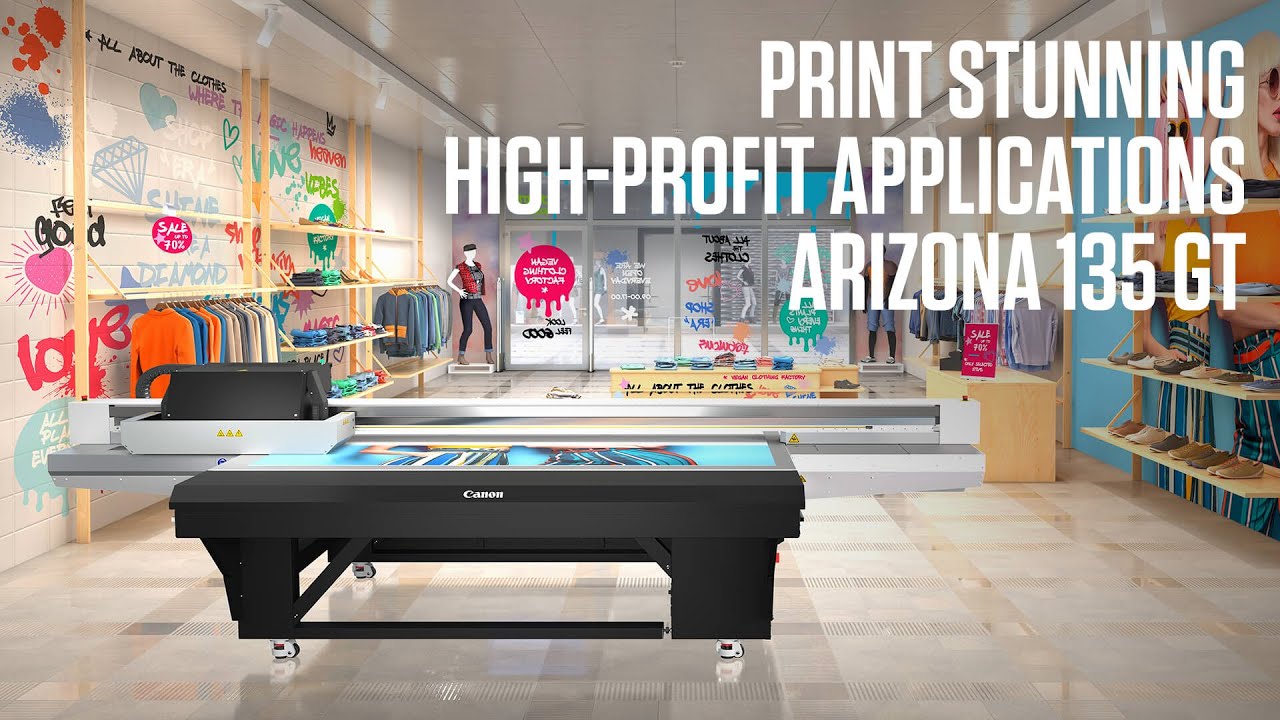 Print stunning, high-profit applications, on a wide range of media - Arizona 135 GT