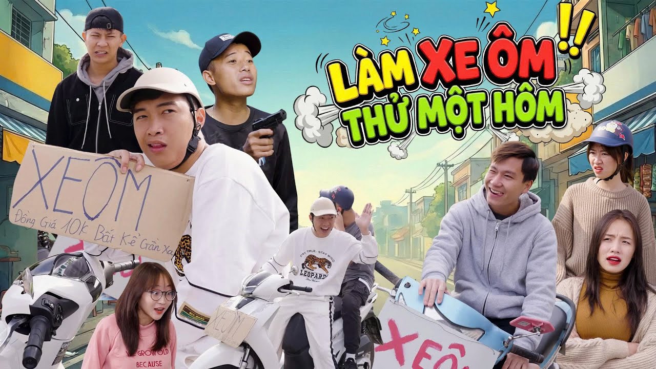 LÀM XE ÔM THỬ MỘT HÔM | Đại Học Du Ký - Phần 274 | Phim Ngắn Siêu Hài Hước Gãy TV