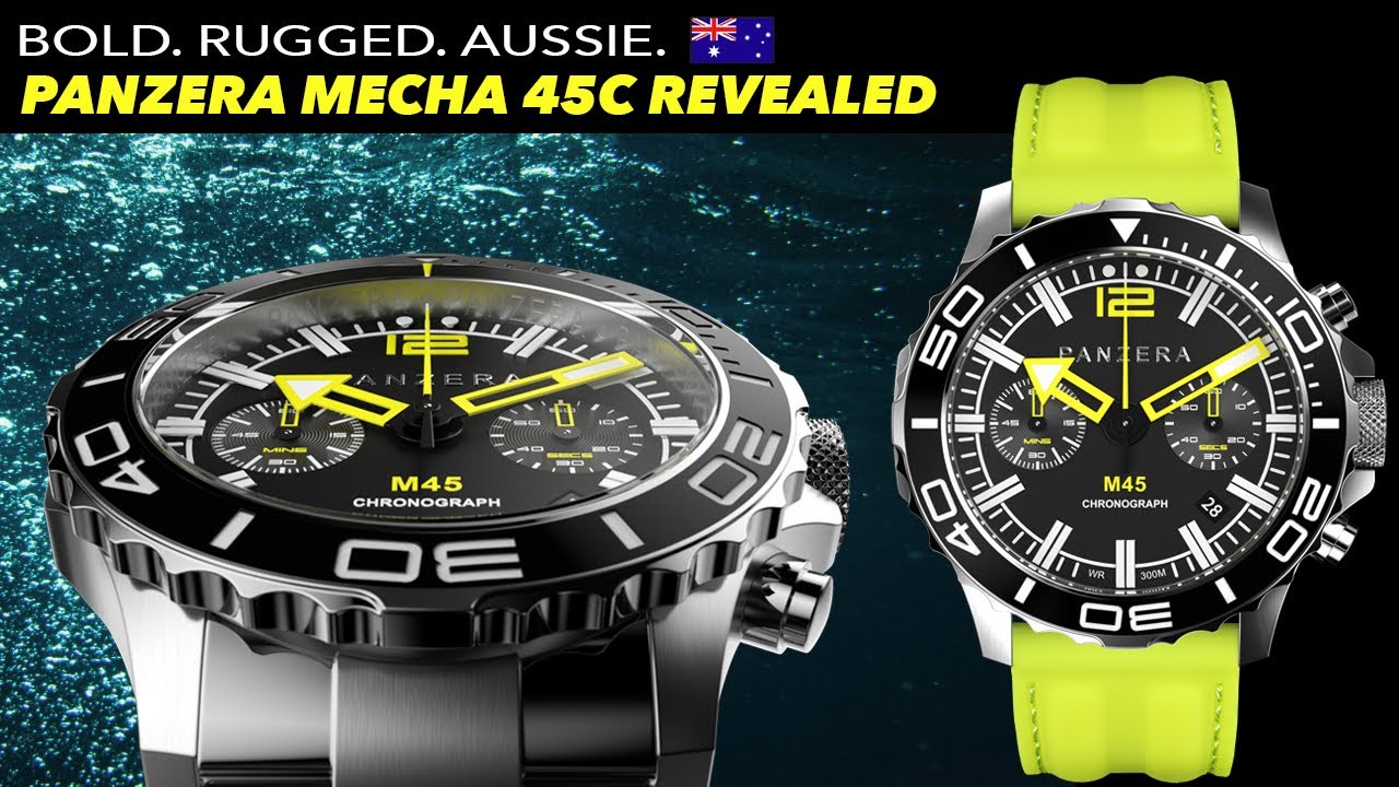 Built Tough. Designed Bold. PANZERA Mecha 45 Chronograph Unveiled