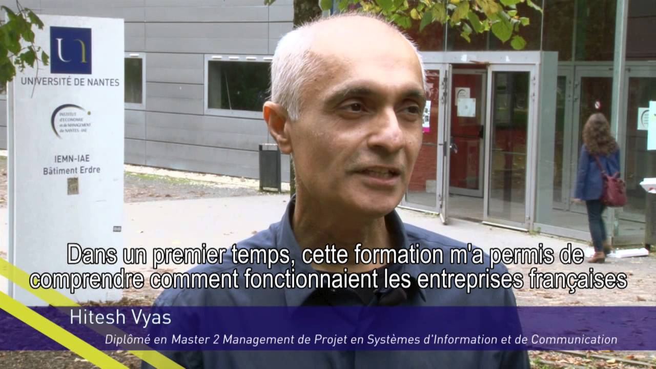 Présentation du Master 2 Management de Projet en Systèmes d'Information et de Communication IEMN-IAE