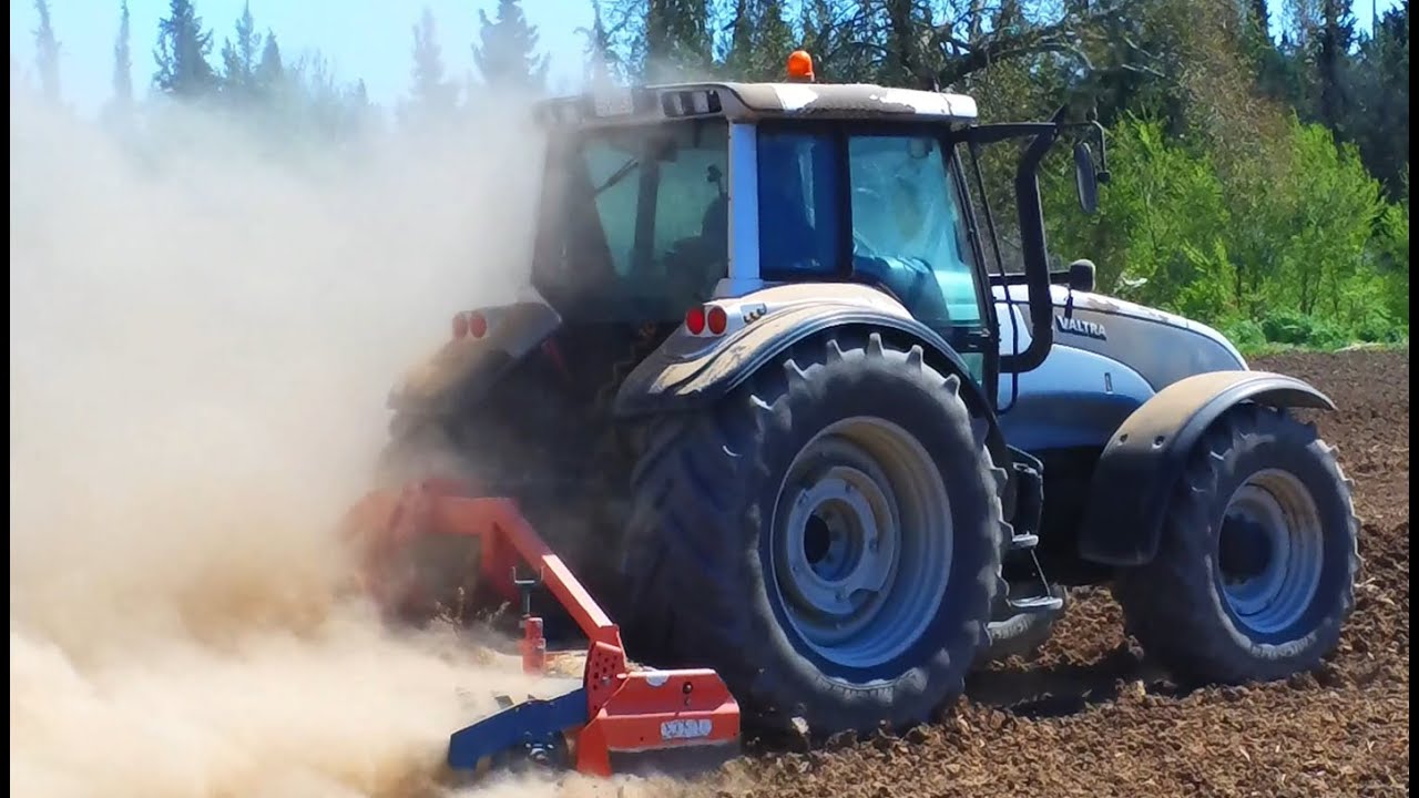 Valtra T190 210hp - Falc Kratos power harrow , Larissa Greece