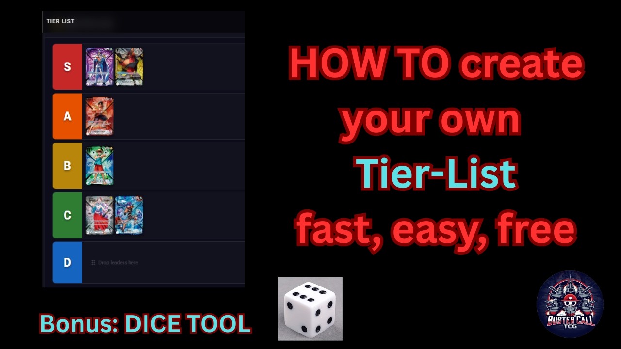 Create CUSTOM One Piece TCG Tier Lists + Forgotten Dice Solution!