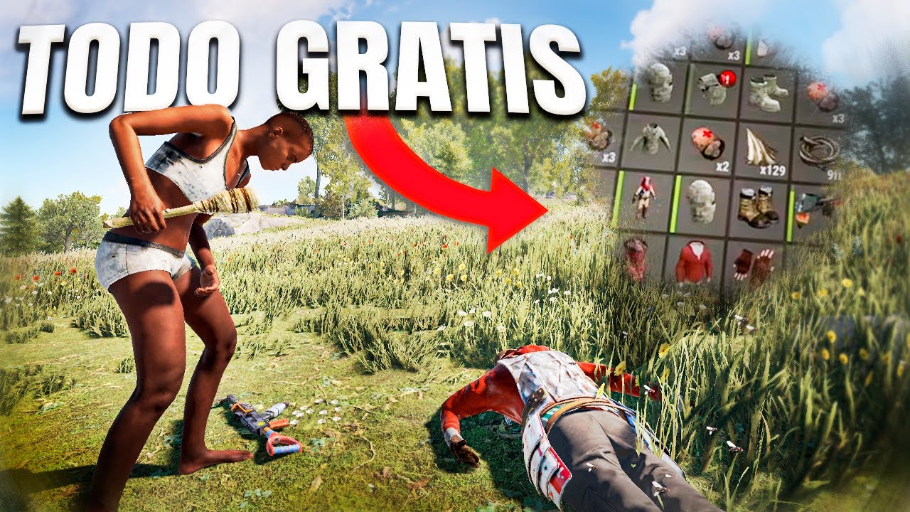 ENCUENTRO un LOOT INCREIBLE GRATIS - RUST - Gameplay español