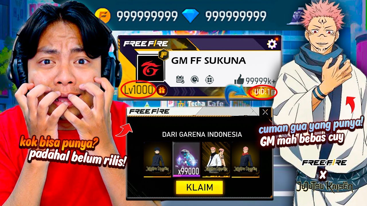 24 JAM JADI GM GARENA FREE FIRE LAGI! COBA SEMUA UPDATE FF X JUJUTSU KAISEN  YANG BELUM RILIS! 😱