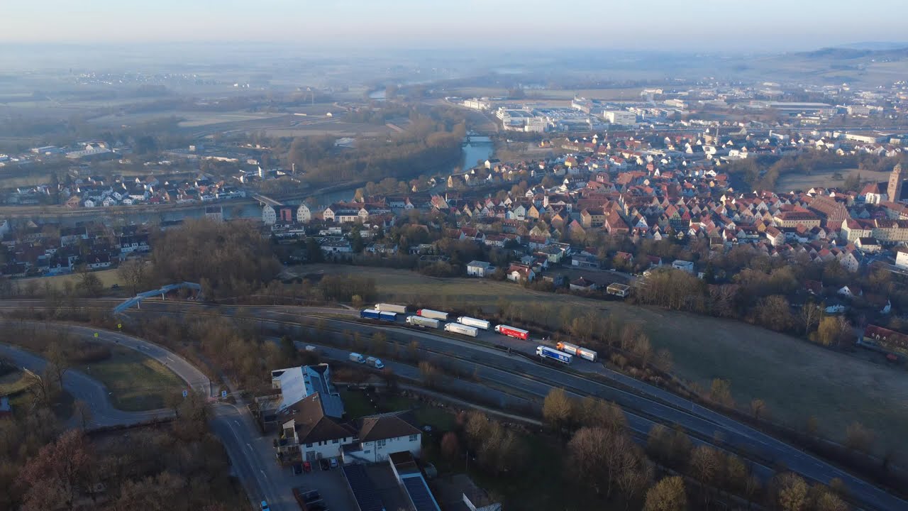 Donauwörth aus der Vogelperspektive