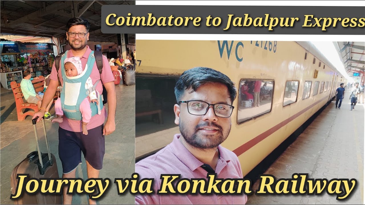 Goa to Mumbai Train Journey in 3AC coach | Coimbatore to Jabalpur holiday special express