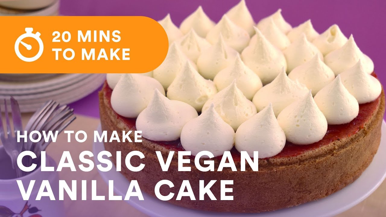 Easy Classic Vegan Vanilla Cake Recipe  | Bake Vegan Stuff with Sara Kidd