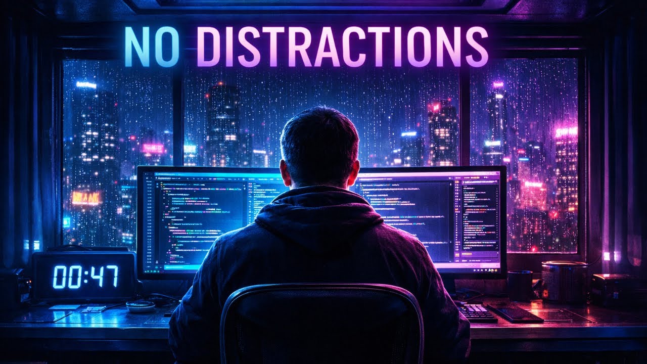 After Midnight 🌃 | Cyberpunk Night Coding Music (No Distractions)