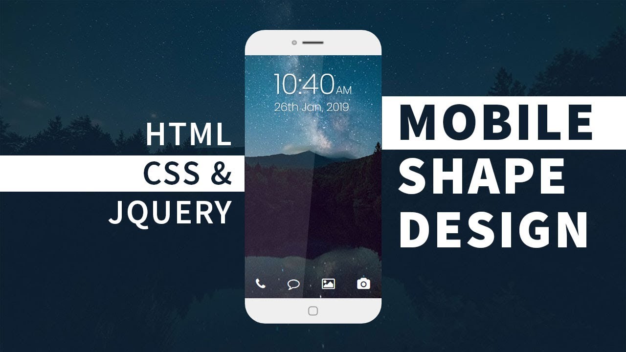 Mobile UI Design | Html CSS and jQuery