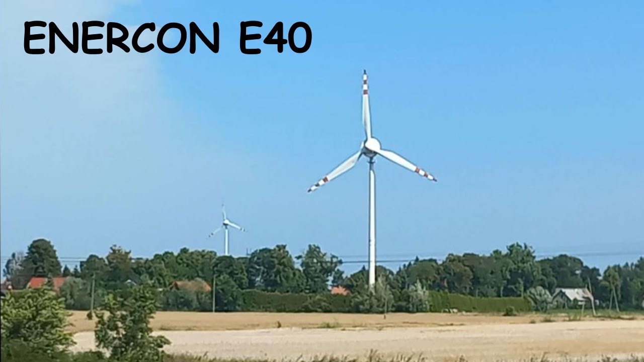 Wiatrak Enercon E40 przy trasie S7 E77