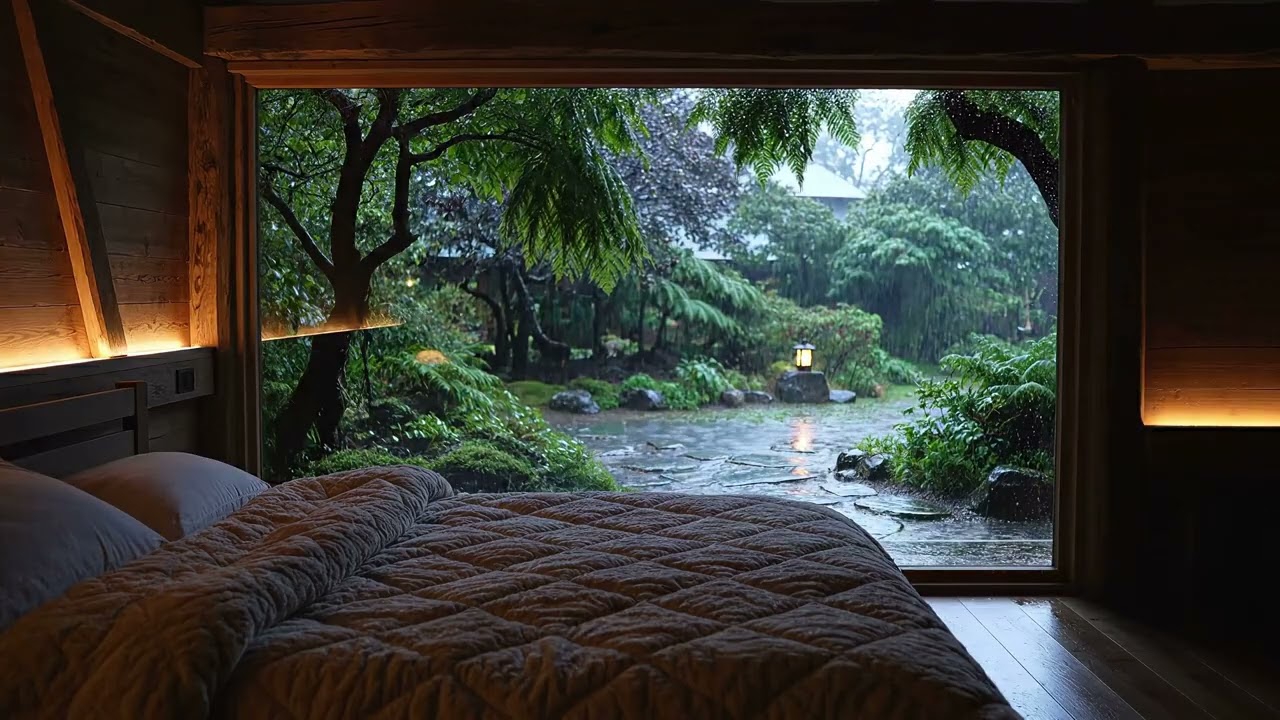 Soft Rain Sounds 🌧️ Calm Night Ambience for Deep Sleep, Relaxation and Anxiety Relief