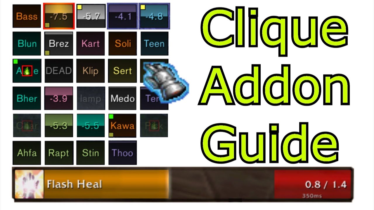 Clique Addon Guide How To Tutorial