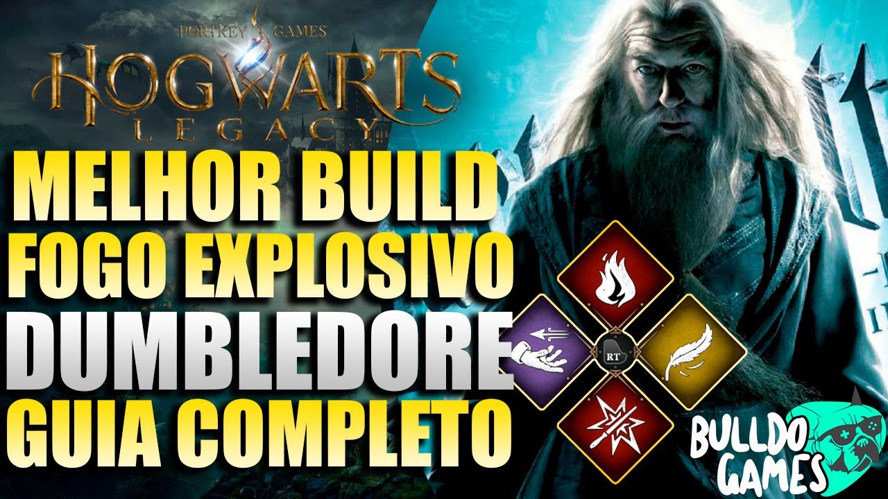 Hogwarts Legacy - A MELHOR Build De FOGO EXPLOSIVA De DUMBLEDORE