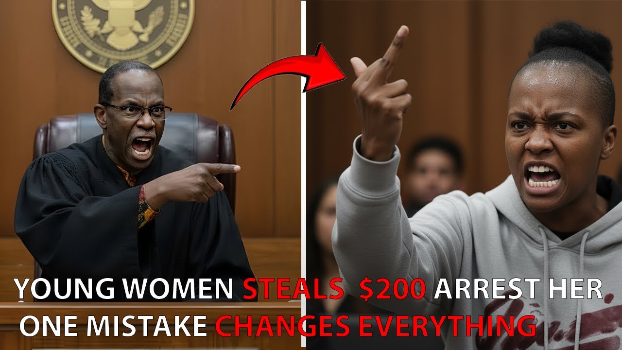 Young Woman Steals $200  One Mistake Changes Everything Arrest her