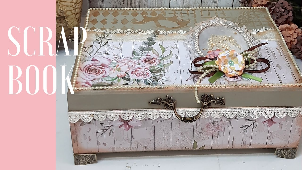 DECOUPAGE COM PAPEL DE SCRAPBOOK.