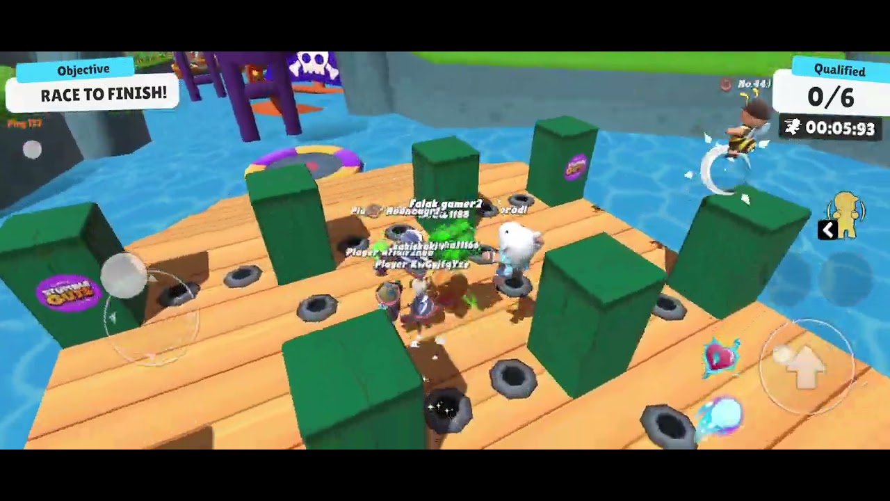 I am  playing stumble guys