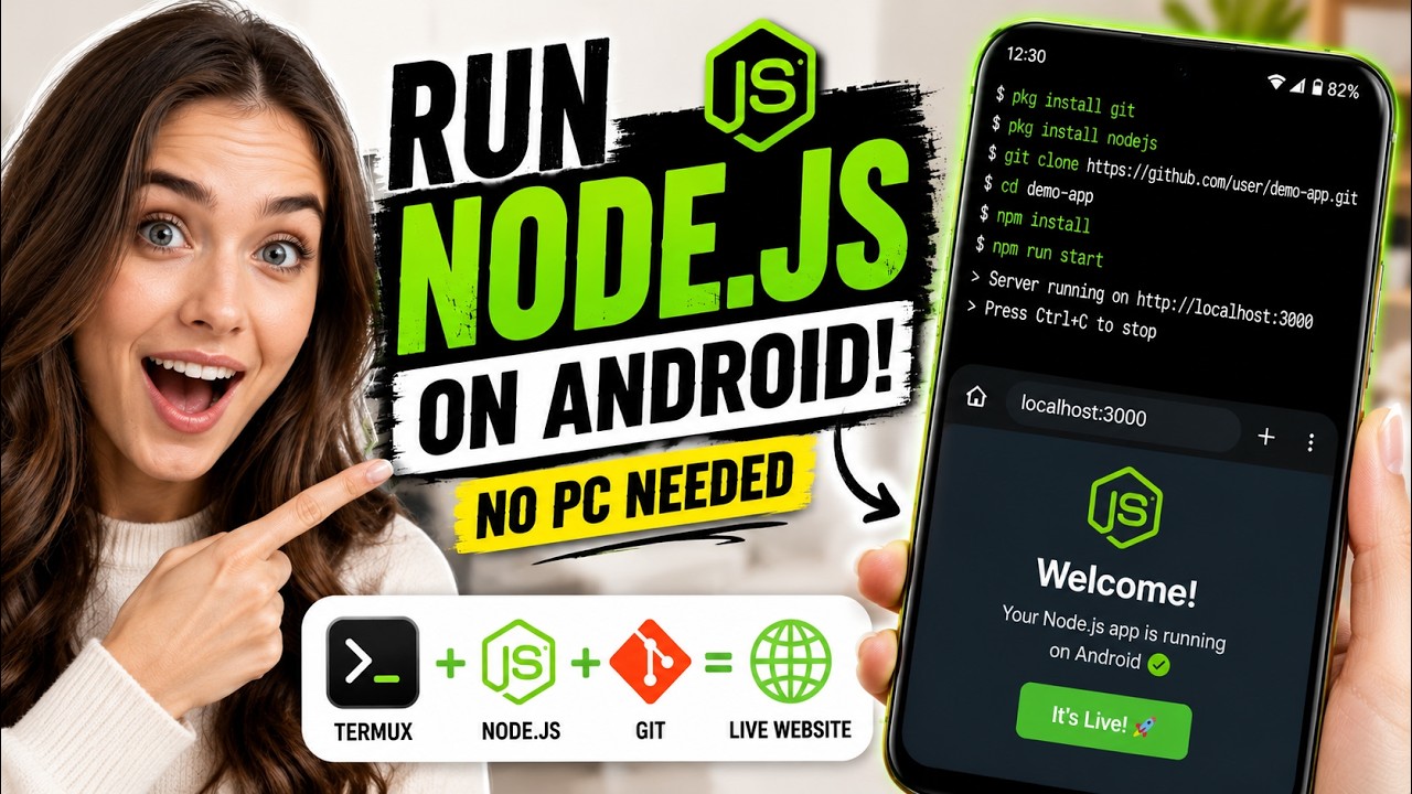 I Turned My Android Phone Into a Node.js Server 😳 2026