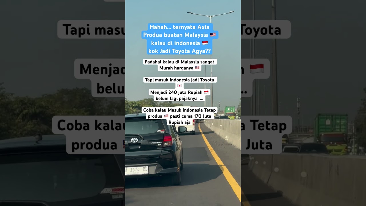 Axia Produa Malaysia 🇲🇾 Jadi Toyota AGYA Indonesia 🇯🇵 Jepun ‼️ #exploremalaysia