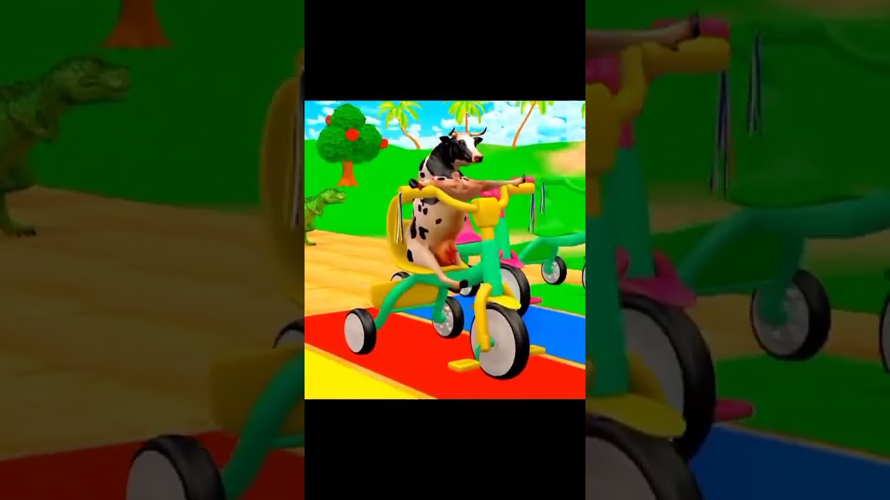 FUNNY ANIMALS LONG SLIDE GAME WITH 3D ANIMALS 