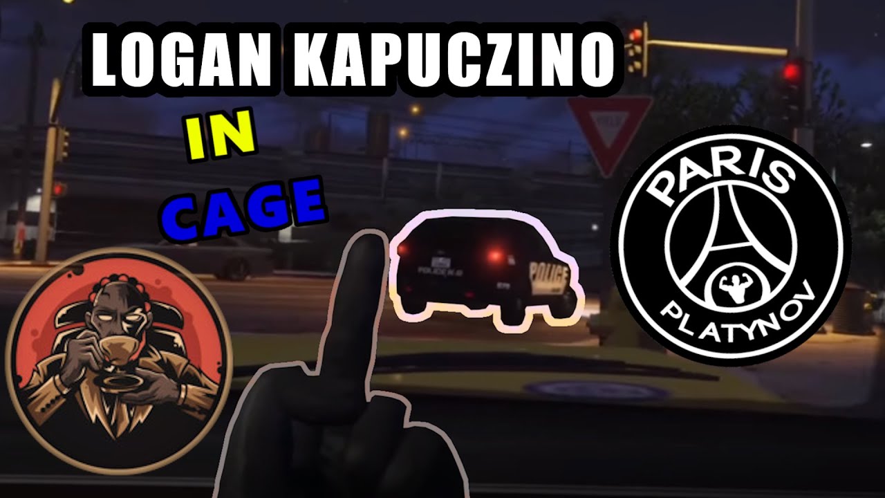 Logan Kapuczino IN CAGE | THE MOST WANTED | Paris Platynov Best Moments GTA RP | Logan vs LSPD