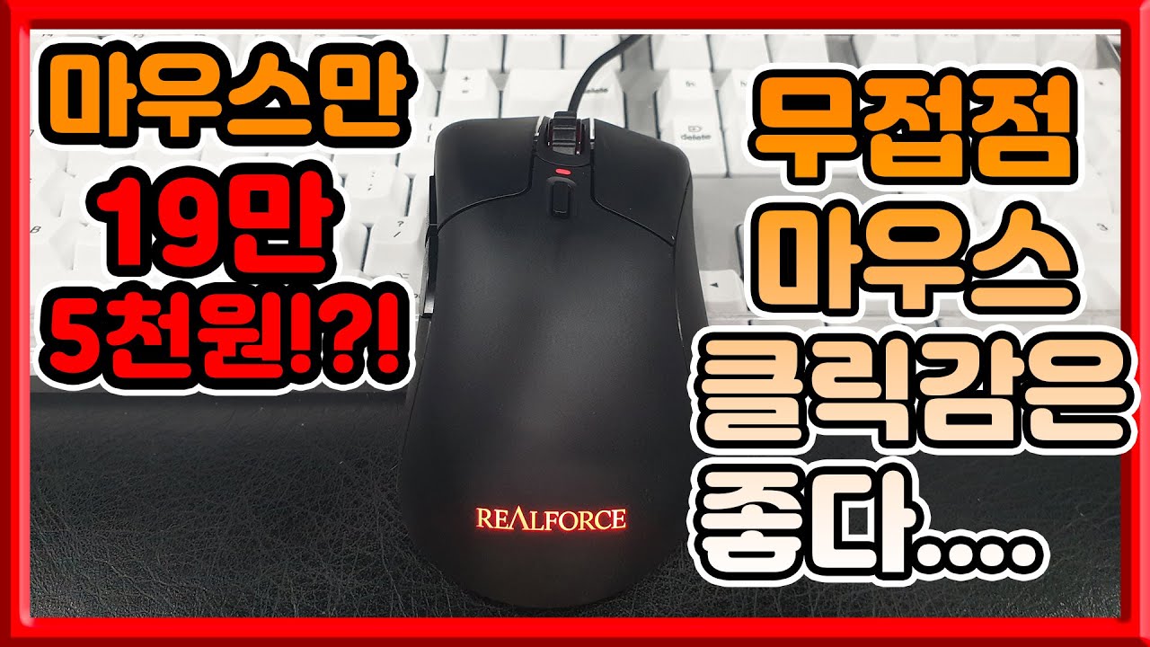 미친클릭감 이라고해서 구입해봤습니다 리얼포스 마우스...