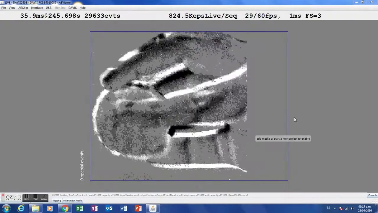 dynamic vision sensor Test - Davis 240 B