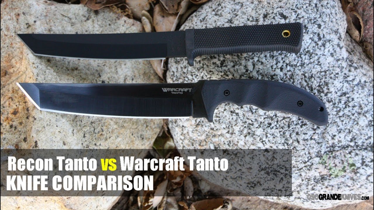 Cold Steel Warcraft Tanto vs Recon Tanto Knife Comparison | OsoGrandeKnives