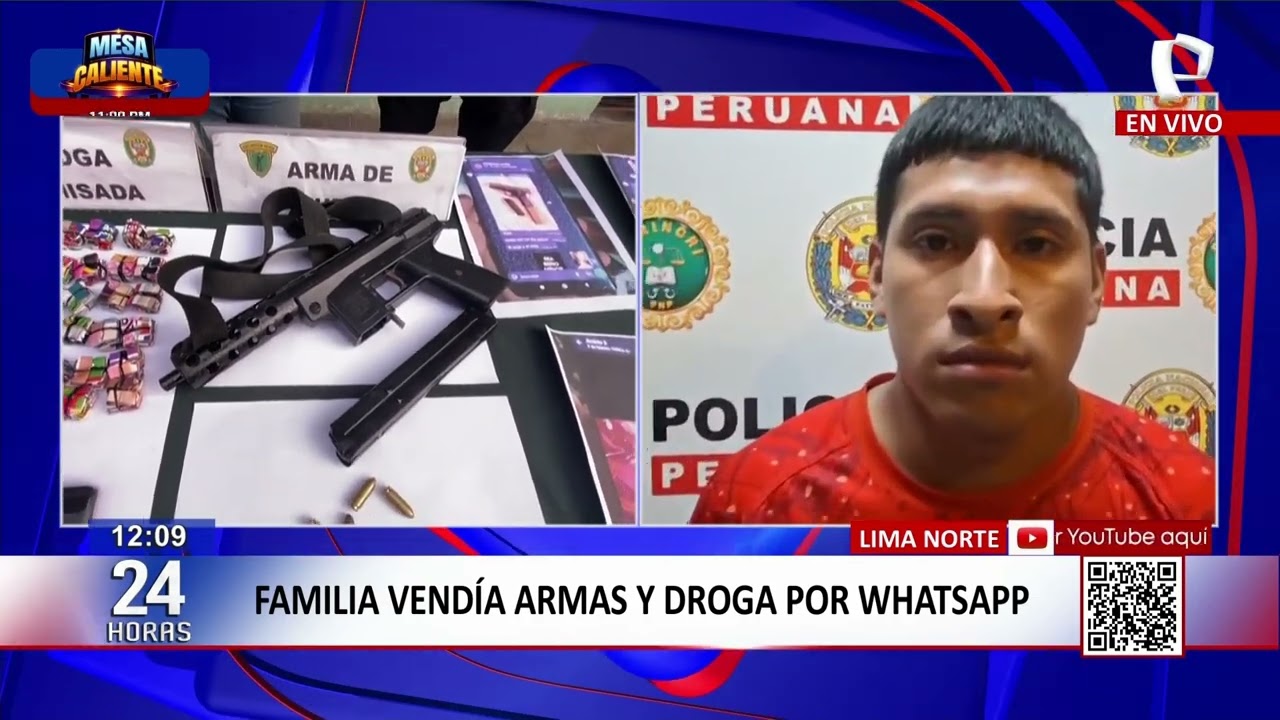 24Horas VIVO | Familia vendía armas y drogas por WhatsApp