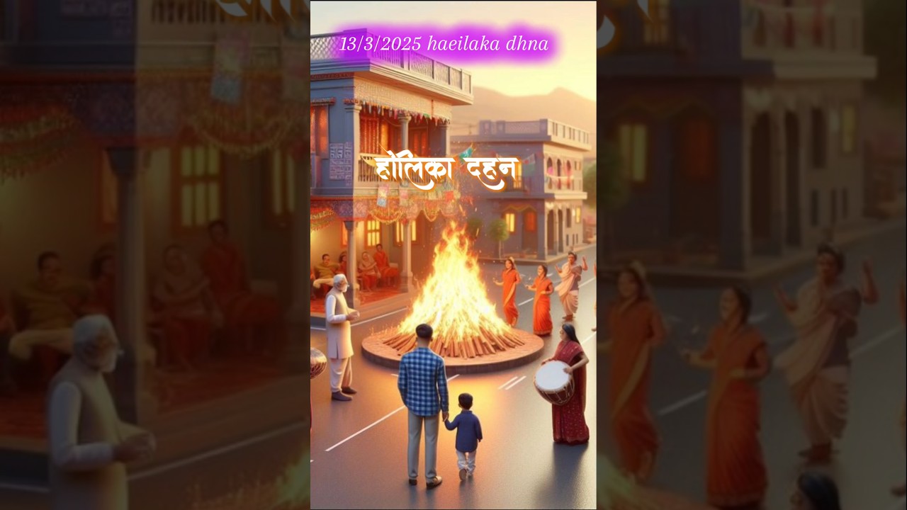 होलिका दहन Holika❣️Dahan status #holikadahan #status #shortvideo #viralshorts #holispecial #song