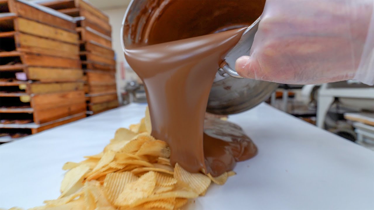 ASMR Making Potato Chip Bark (no talking)