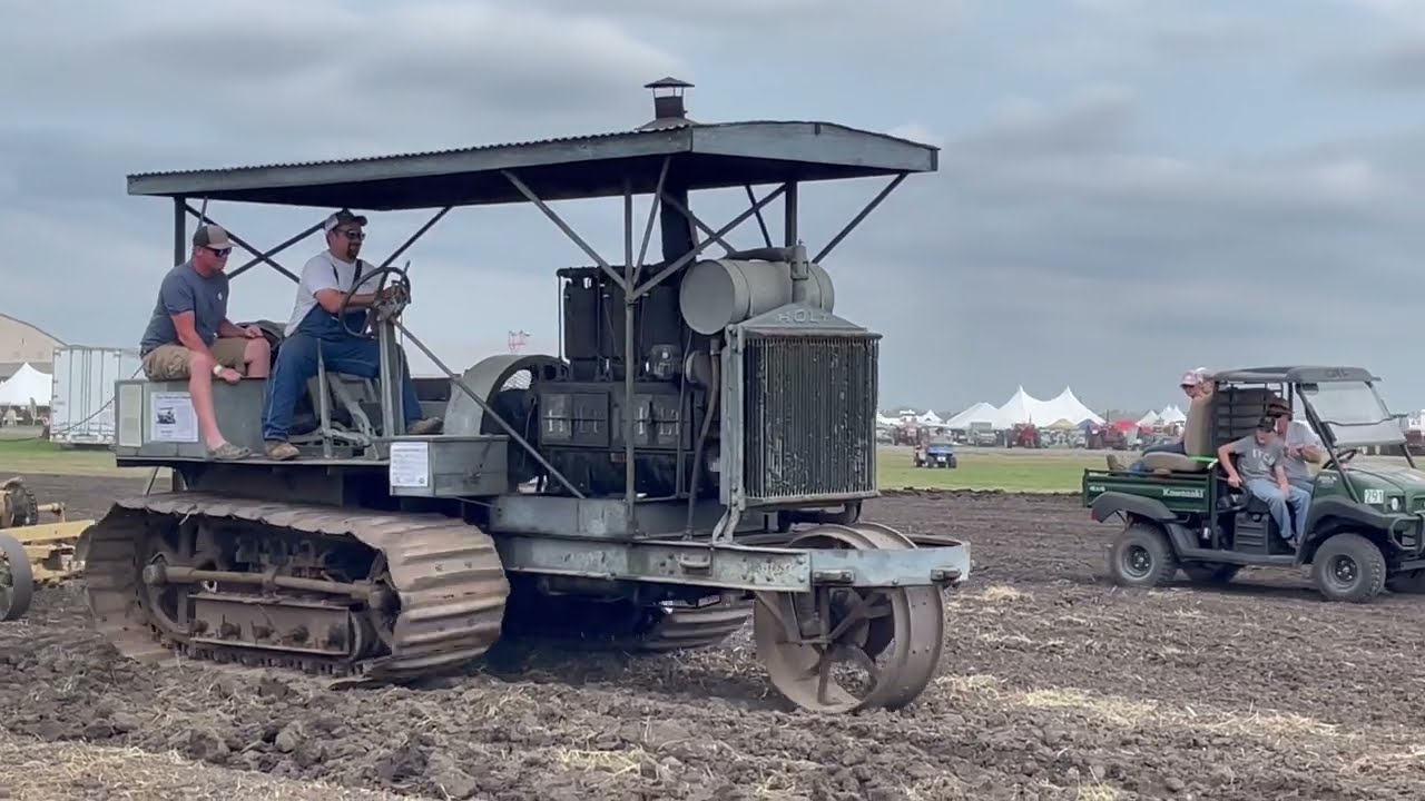 Holt Caterpillar Tractor Plowing