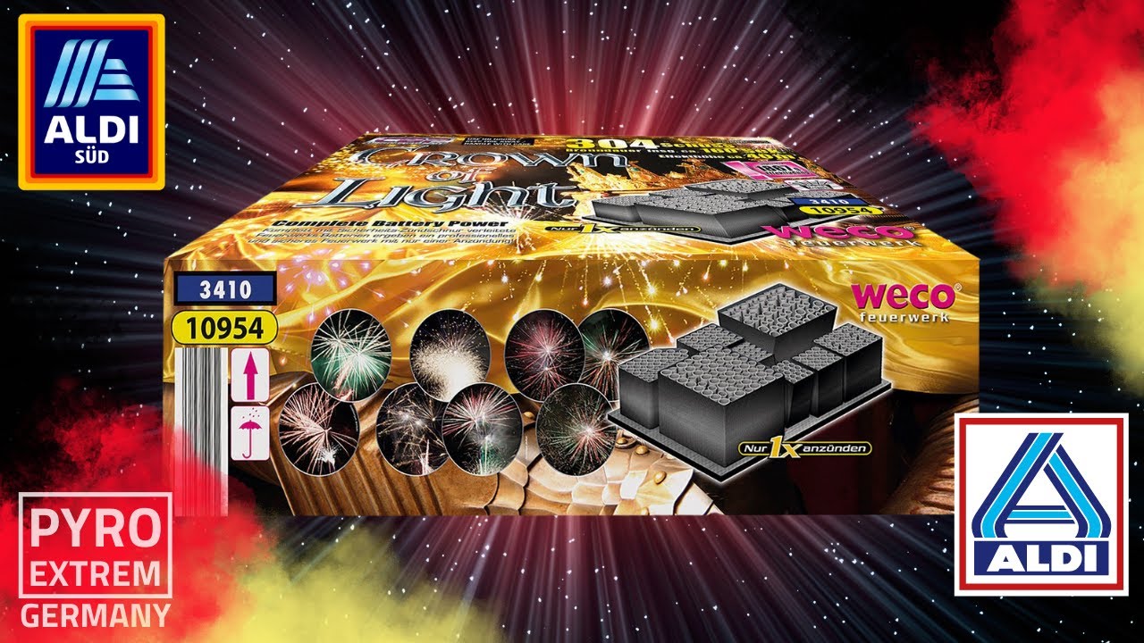 ALDI Süd & Nord 2023 | Crown of Light WECO Feuerwerk | PyroExtremGermany