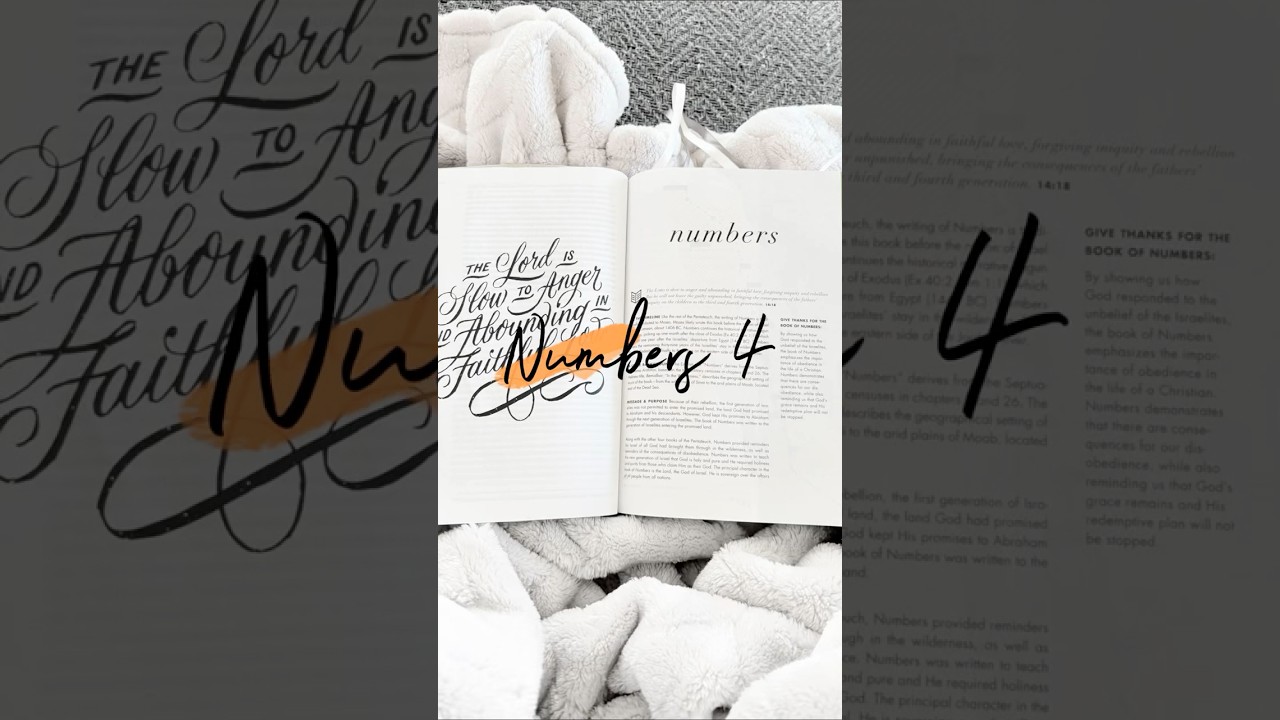 Numbers 4, illustrated Bible story. 