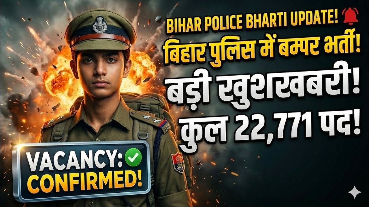 बिहार पुलिस में बम्पर भर्ती 22771 NEW VACCANCY OUT | NOTICE GETVIRAL | TRUE OR False #biharpolice 