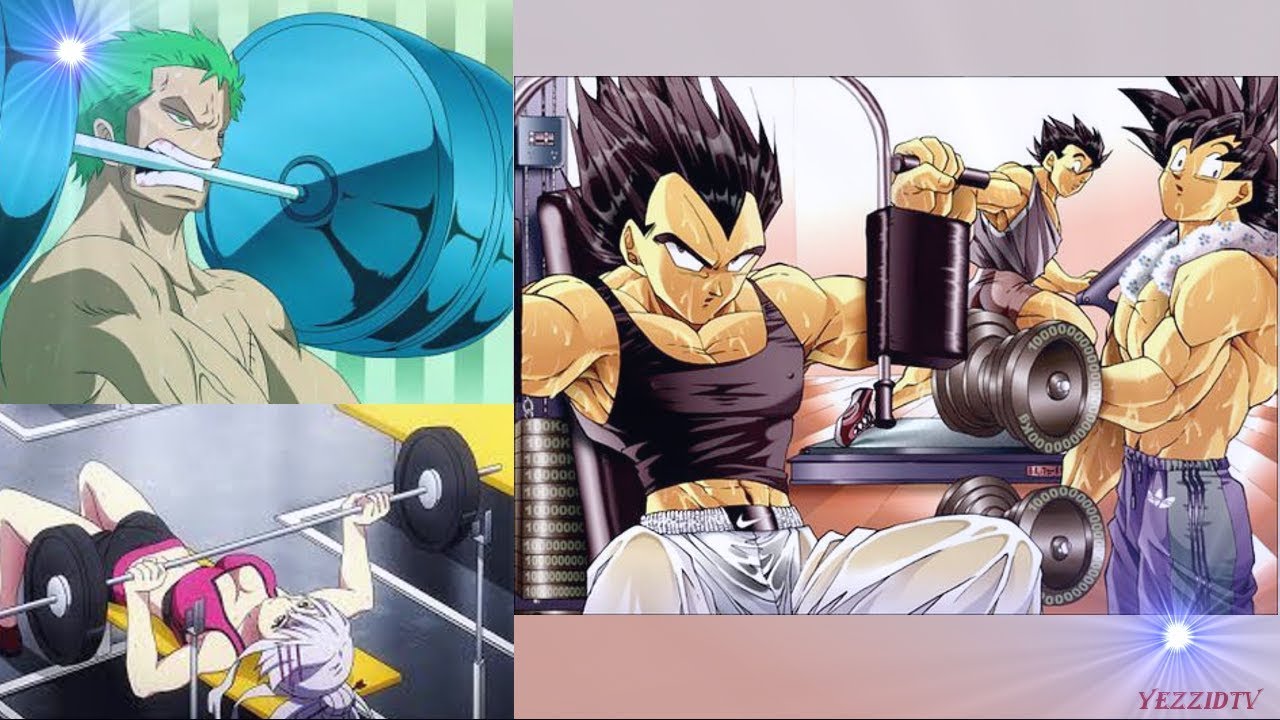 ANIME TRAINING, WORKOUT GYM MONTAGE HD