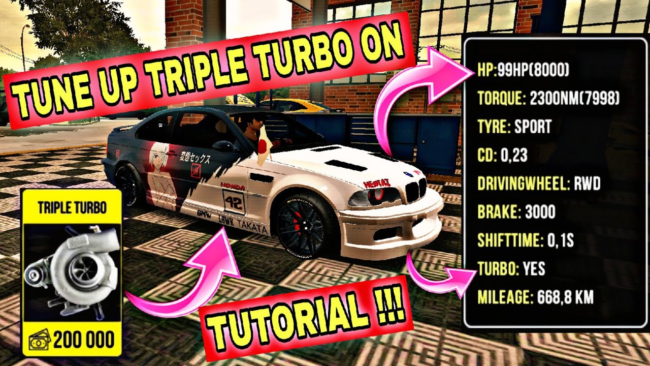 CARA BUAT TUNE UP MENGGUNAKAN TRIPLE TURBO CAR PARKING MULTIPLAYER  4.8.14.8