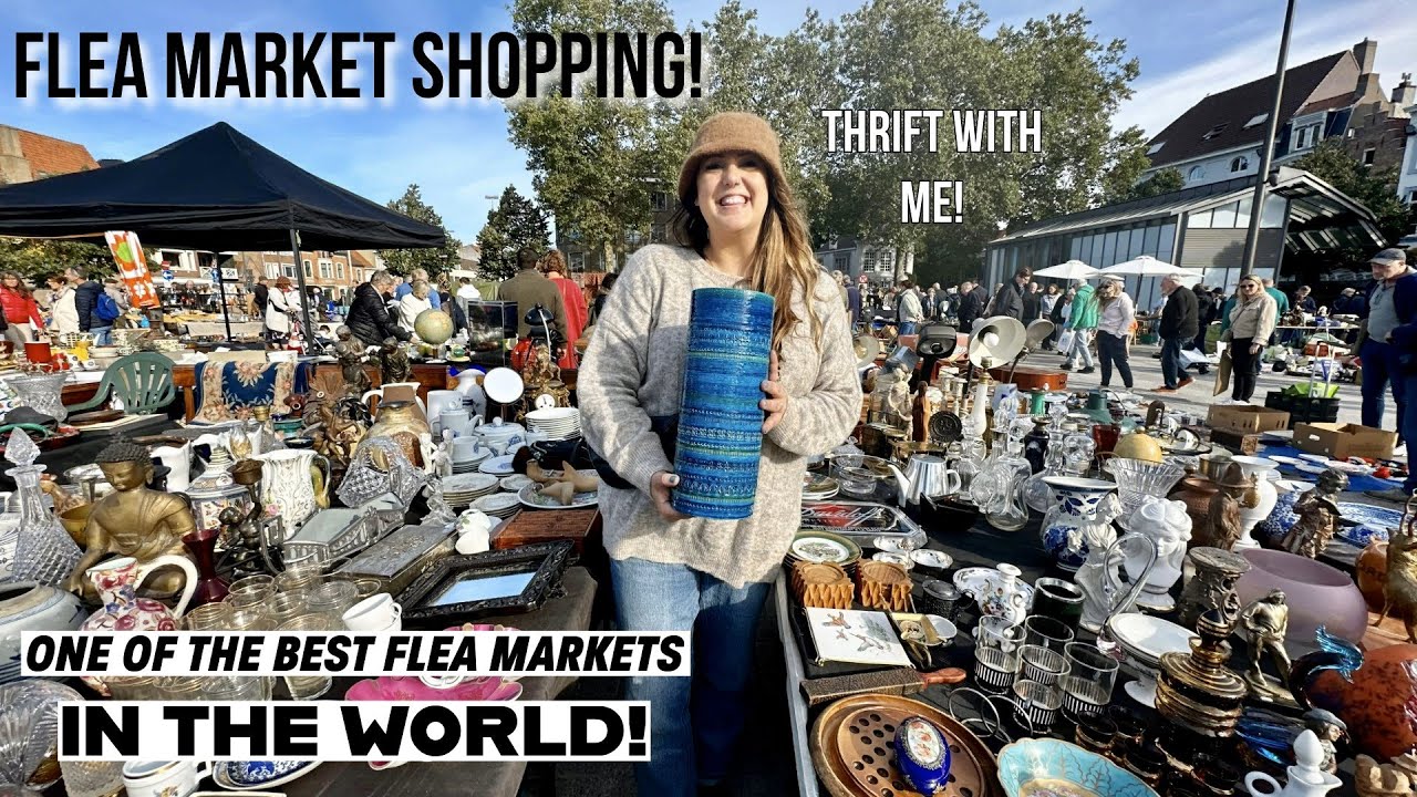 THE BEST FLEA MARKET IN THE WORLD?!? I Had To Buy Extra Luggage To Get It All Home! Shop With Me!