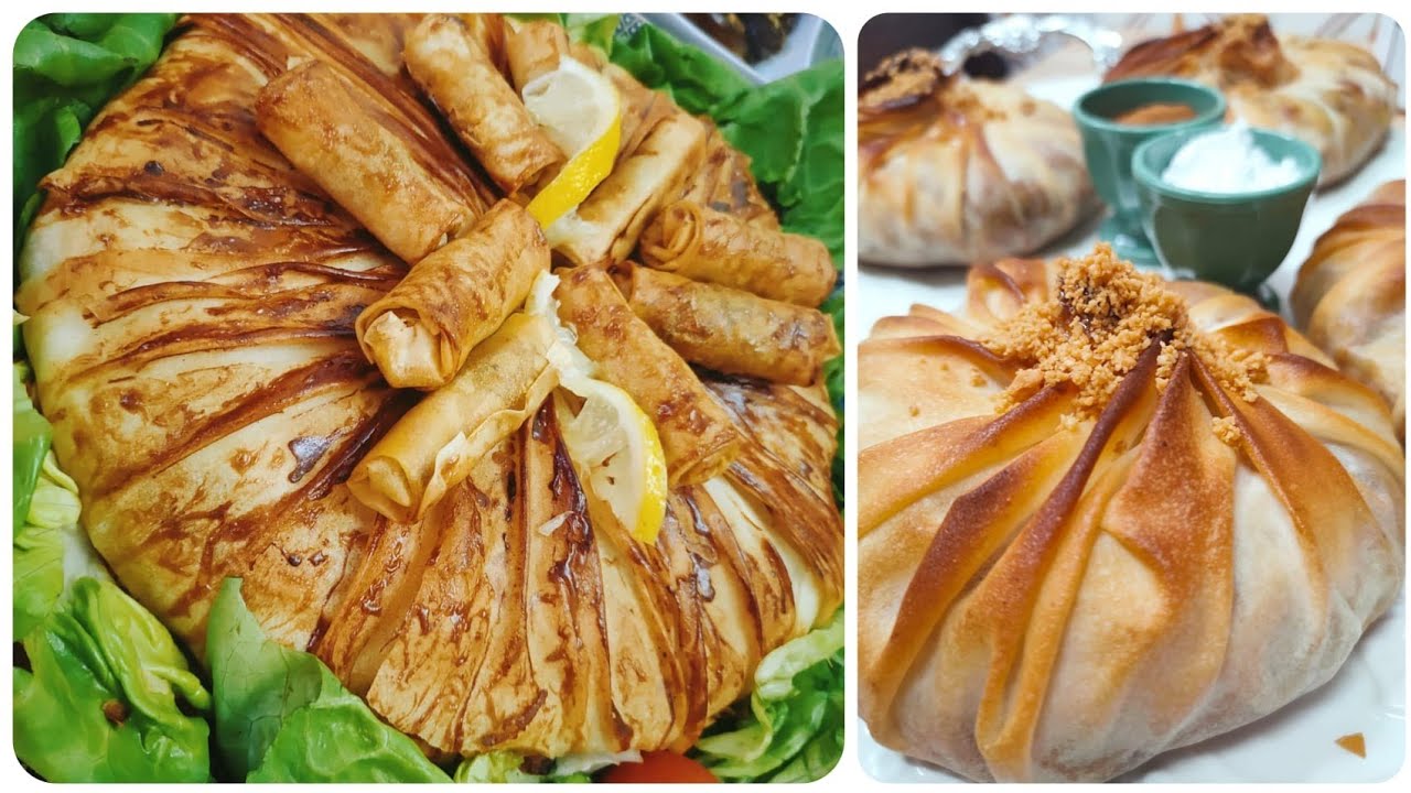 #بسطيلات صغار بدجاج و اللوز مع طريقة الطي سهلة مهلة و عملية جدا