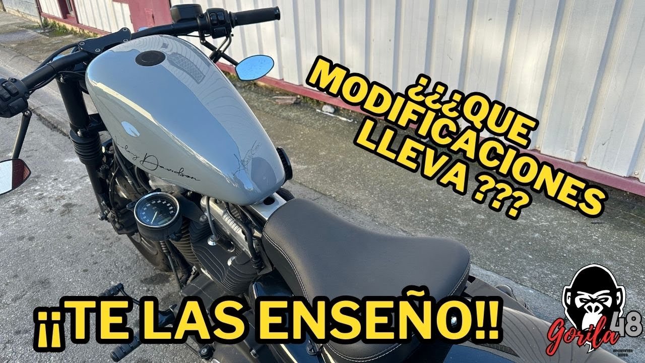 LE HE HECHO unas MODIFICACIONES  de mi HARLEY SPORTSTER 48. Os las enseño UNA a UNA