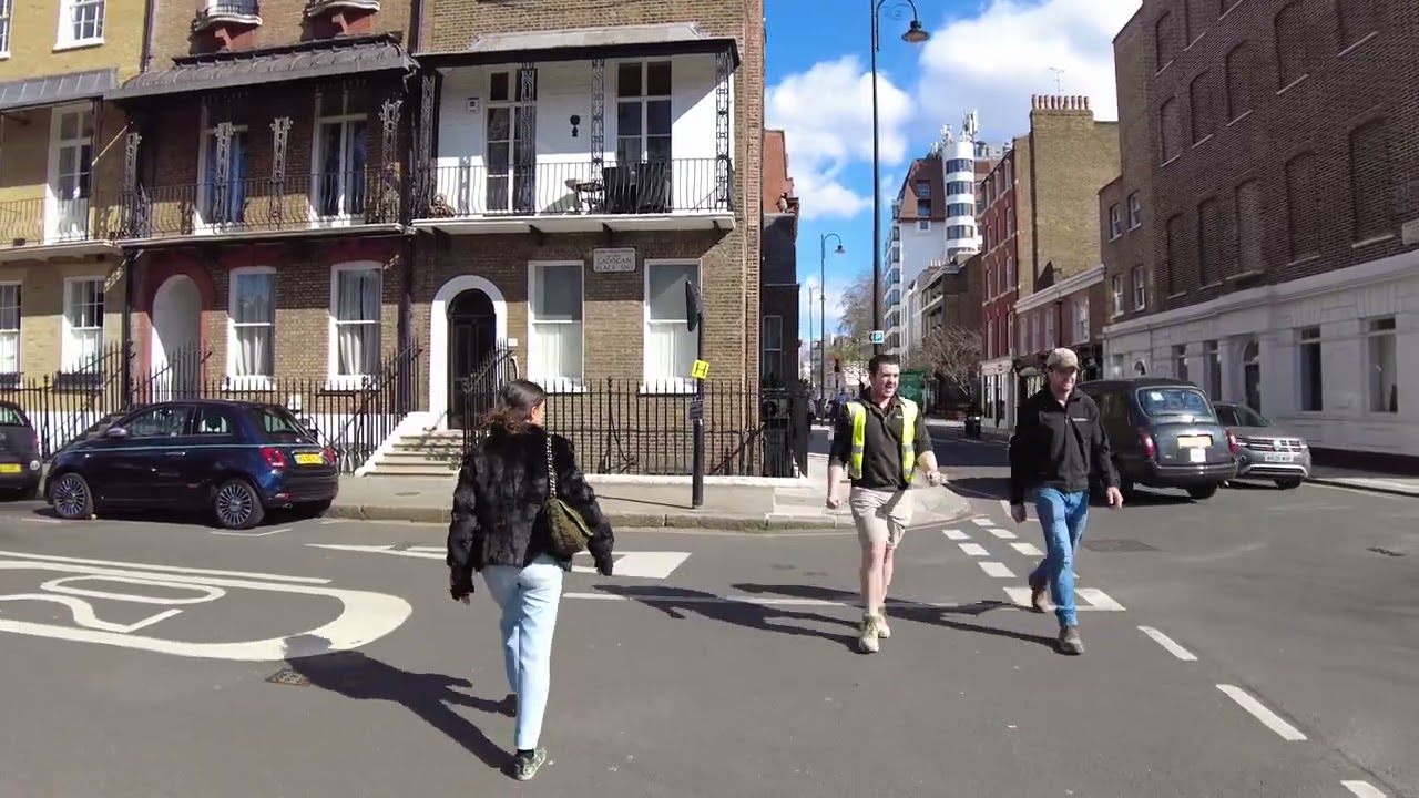 Walking around Belgravia, Belgrave Square, Upper Belgrave Street, London Walking Tour 4K
