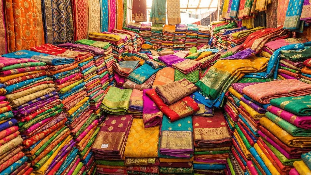 💥 Biswas Saree Kuthir | Santipur Saree Market | Santipur Saree Wholesale Market | Saree Wholesale 