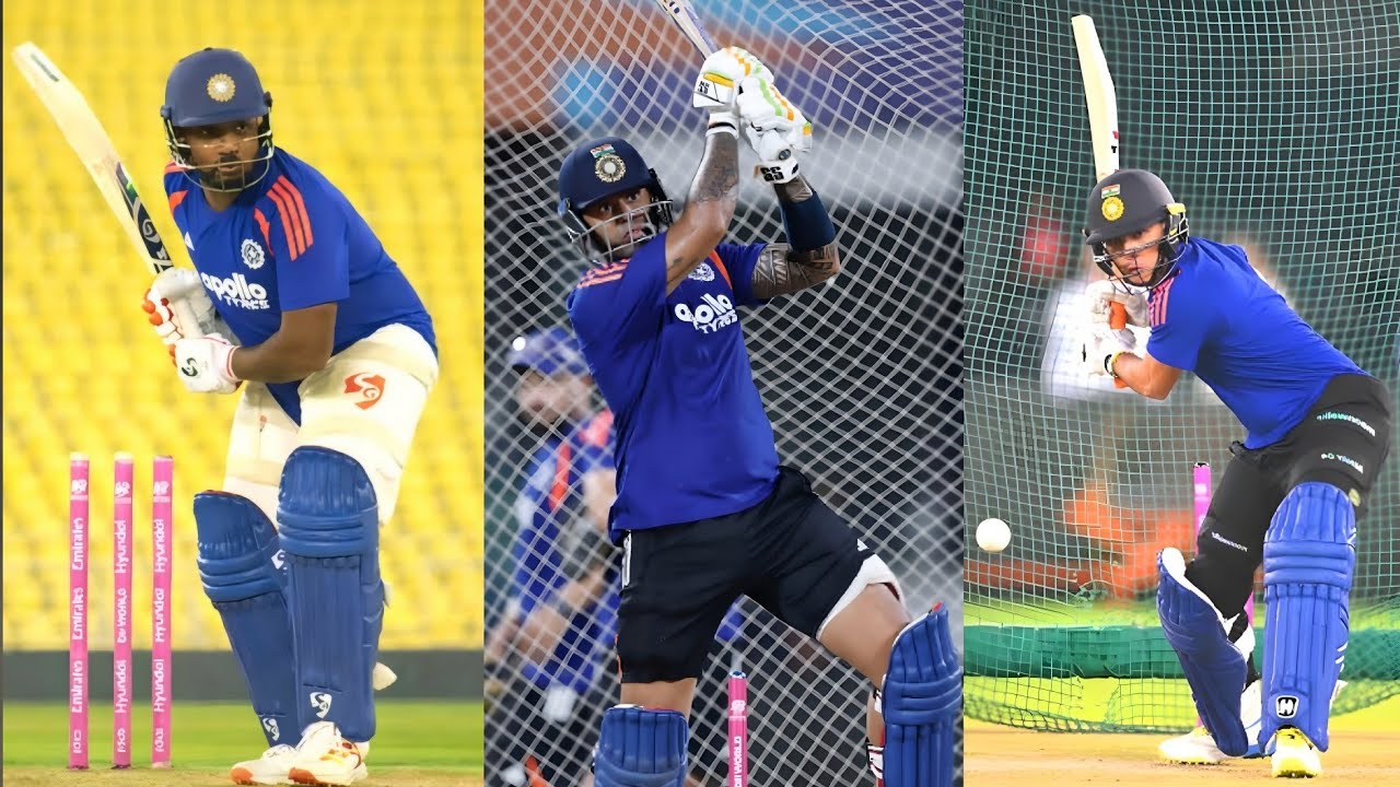 Surya, Sanju, Abhishek and Team India&rsquo;s practice session in Kolkata before the Ind vs WI Super 8